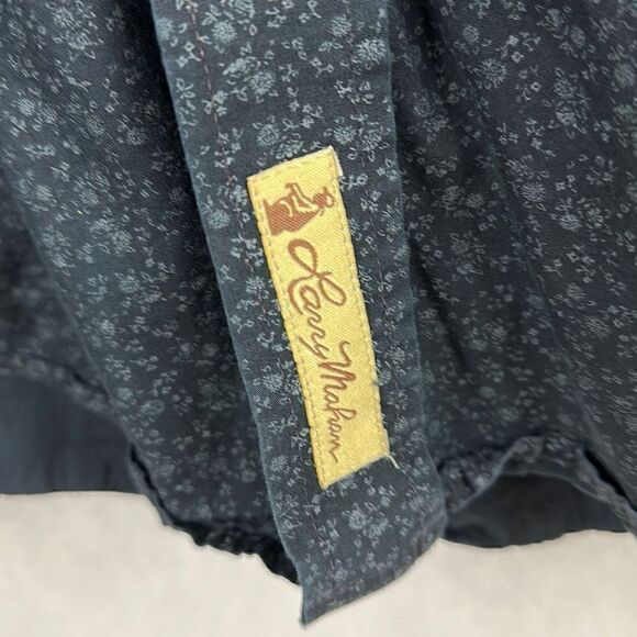 Larry Mahan Cowboy Collection Button Down Shirt Snaps Black Size XL - Picture 5 of 11